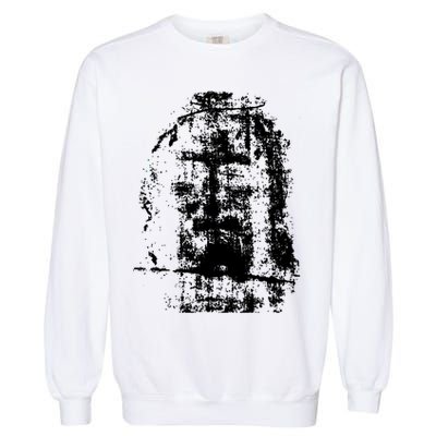 Sketch Of Jesus Face Portrait Garment-Dyed Sweatshirt
