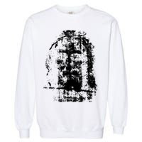 Sketch Of Jesus Face Portrait Garment-Dyed Sweatshirt