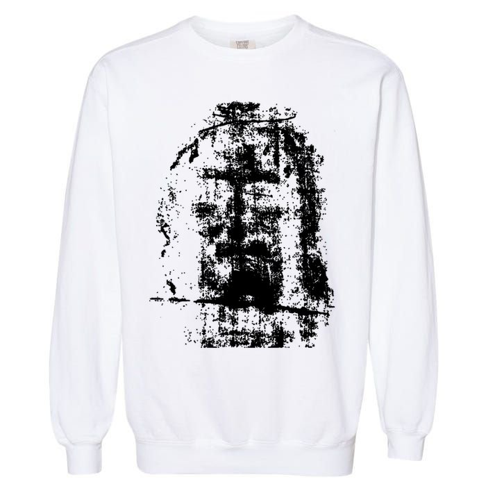 Sketch Of Jesus Face Portrait Garment-Dyed Sweatshirt