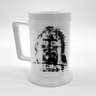 Sketch Of Jesus Face Portrait Beer Stein