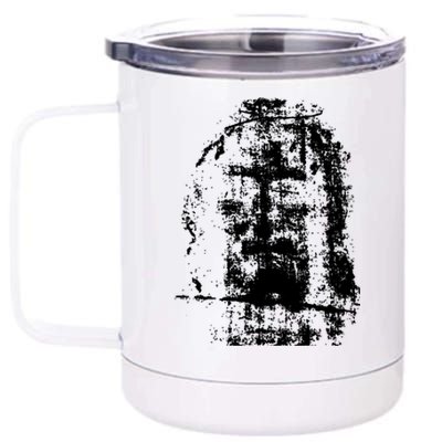 Sketch Of Jesus Face Portrait 12 oz Stainless Steel Tumbler Cup