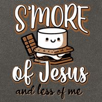 SMore Of Jesus And Less Of Me Cotton Canvas Backpack