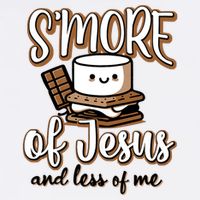 SMore Of Jesus And Less Of Me Garment-Dyed Sweatshirt