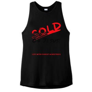 Sold On Jesus Cross Ladies PosiCharge Tri-Blend Wicking Tank