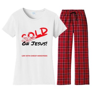 Sold On Jesus Cross Women's Flannel Pajama Set