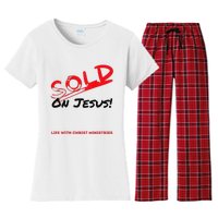 Sold On Jesus Cross Women's Flannel Pajama Set