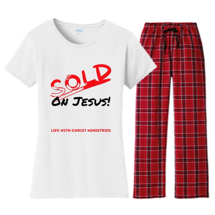 Sold On Jesus Cross Women's Flannel Pajama Set