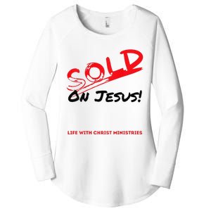 Sold On Jesus Cross Women's Perfect Tri Tunic Long Sleeve Shirt