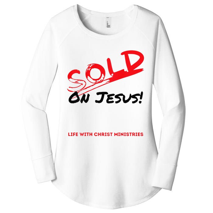 Sold On Jesus Cross Women's Perfect Tri Tunic Long Sleeve Shirt