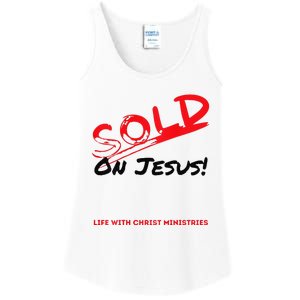 Sold On Jesus Cross Ladies Essential Tank