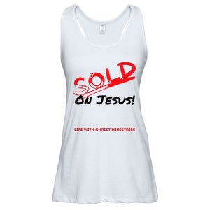 Sold On Jesus Cross Ladies Essential Flowy Tank