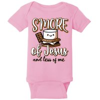 SMore Of Jesus Less Of Me Funny Christian Smore Baby Bodysuit