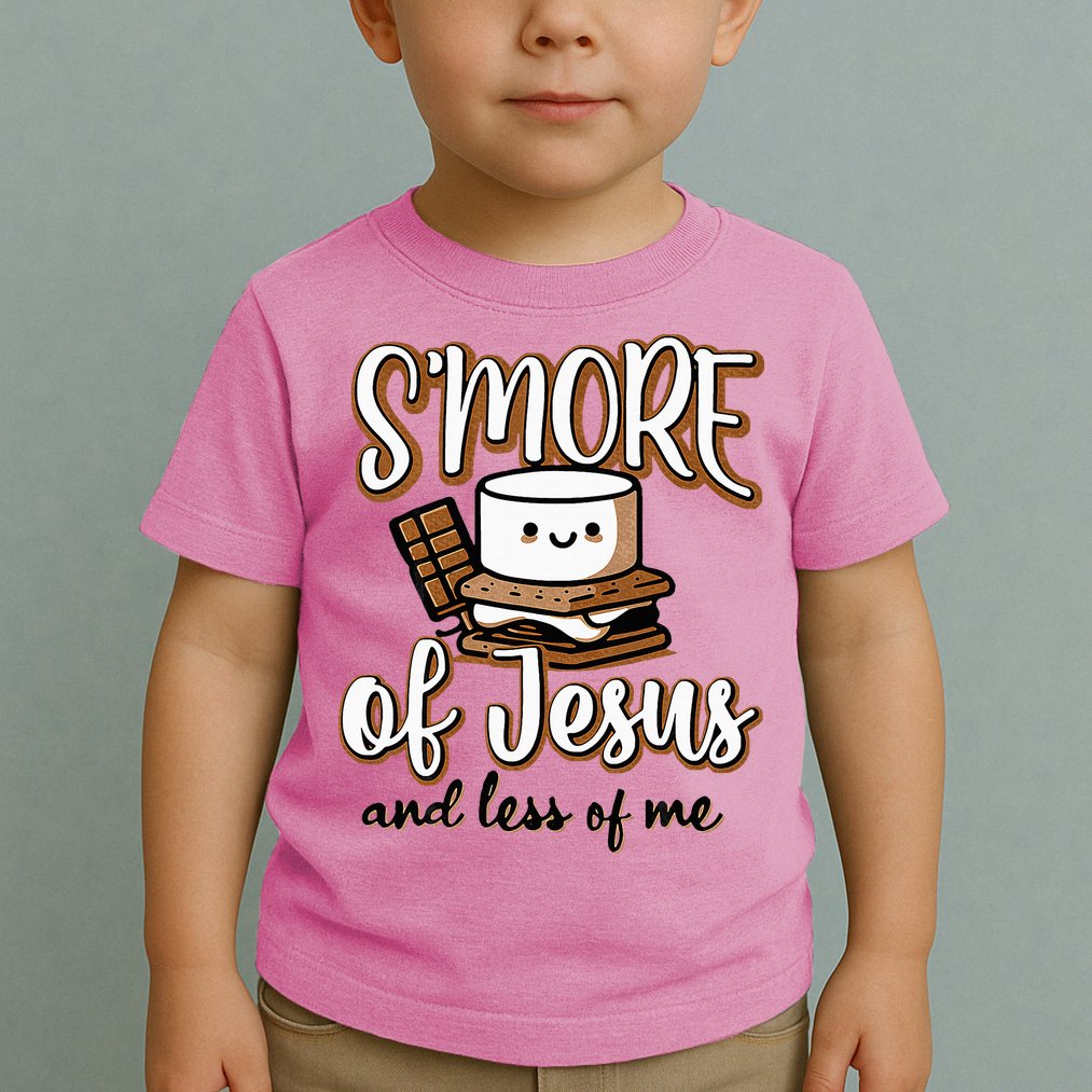 SMore Of Jesus Less Of Me Funny Christian Smore Toddler T-Shirt