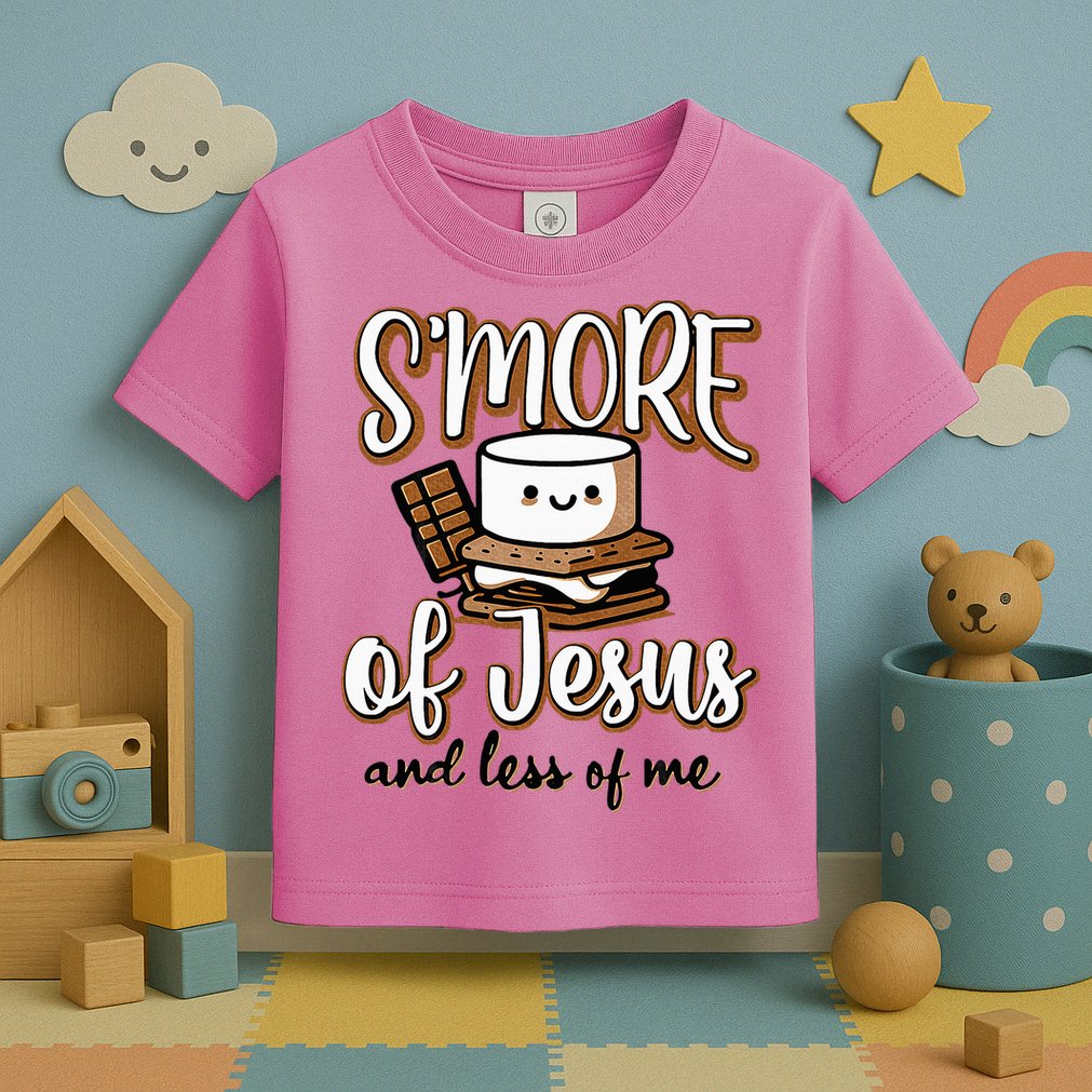 SMore Of Jesus Less Of Me Funny Christian Smore Toddler T-Shirt