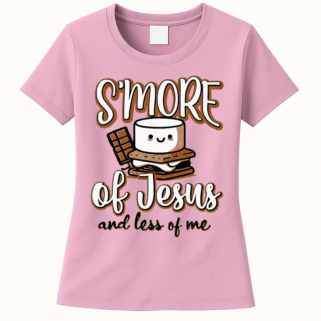 SMore Of Jesus Less Of Me Funny Christian Smore Womens T-Shirt