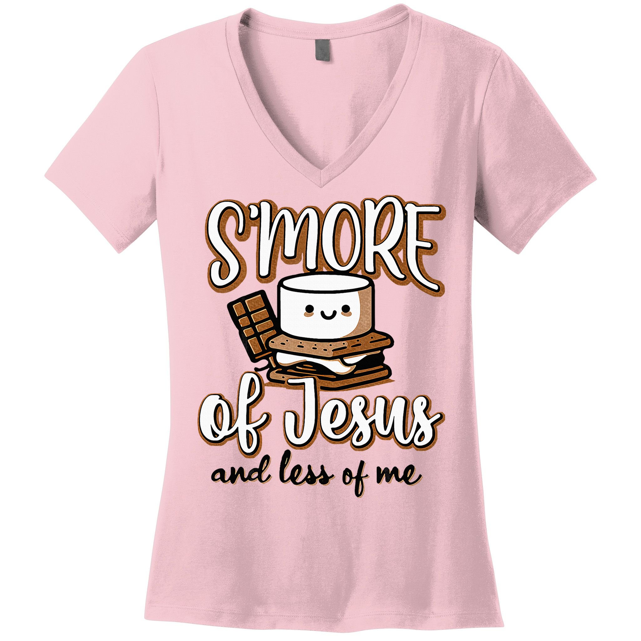 SMore Of Jesus Less Of Me Funny Christian Smore Women's V-Neck T-Shirt