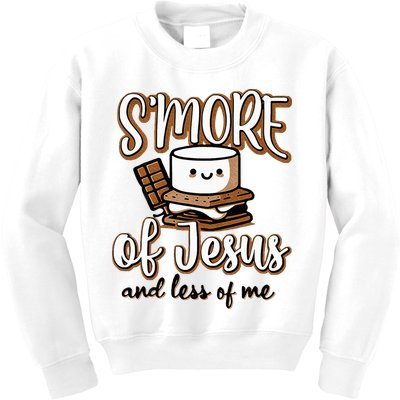 SMore Of Jesus Less Of Me Funny Christian Smore Kids Sweatshirt
