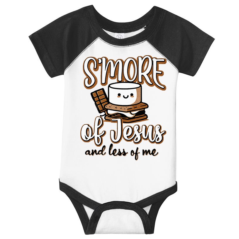 SMore Of Jesus Less Of Me Funny Christian Smore Infant Baby Jersey Bodysuit