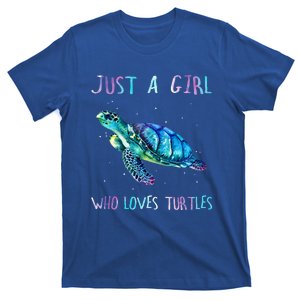 Sea Ocean Just A Girl Who Loves Turtles T-Shirt