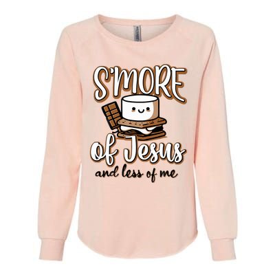 SMore Of Jesus Less Of Me Womens California Wash Sweatshirt