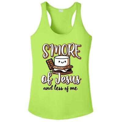 SMore Of Jesus Less Of Me Ladies PosiCharge Competitor Racerback Tank