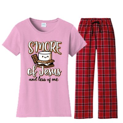 SMore Of Jesus Less Of Me Women's Flannel Pajama Set