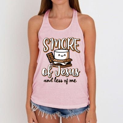 SMore Of Jesus Less Of Me Women's Knotted Racerback Tank