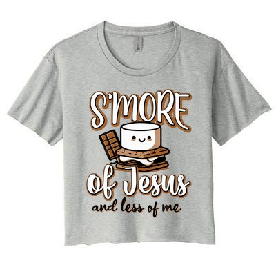 SMore Of Jesus Less Of Me Women's Crop Top Tee