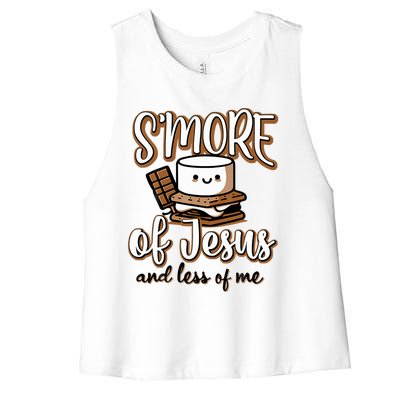 SMore Of Jesus Less Of Me Women's Racerback Cropped Tank