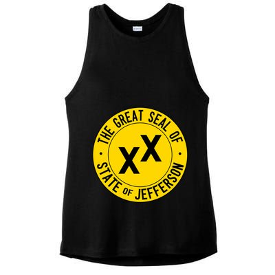 State Of Jefferson Ladies PosiCharge Tri-Blend Wicking Tank