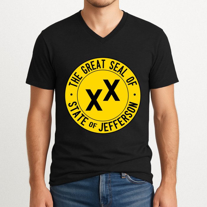 State Of Jefferson V-Neck T-Shirt