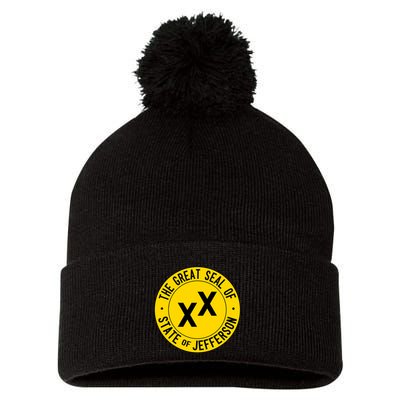 State Of Jefferson Pom Pom 12in Knit Beanie