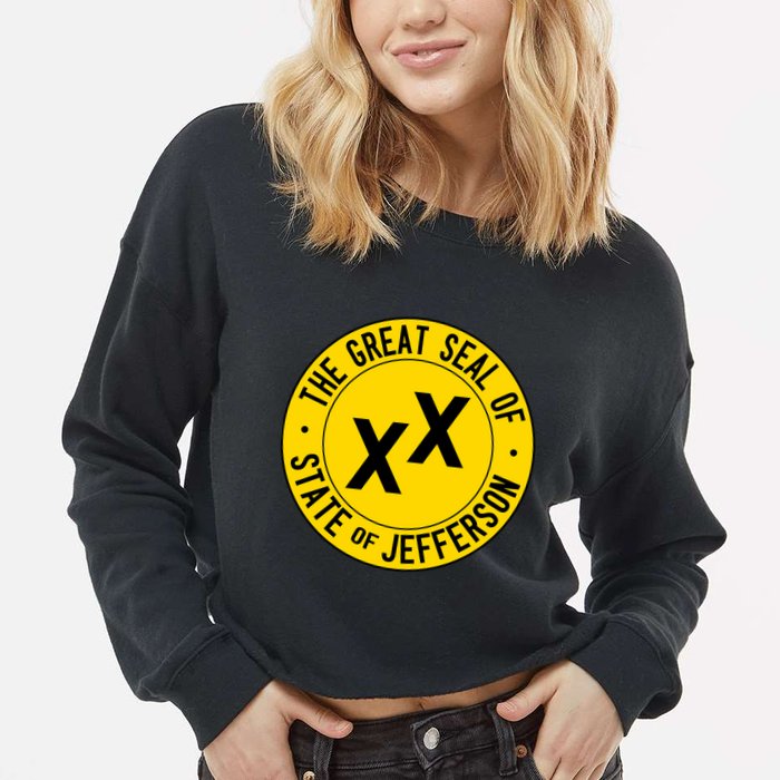 State Of Jefferson Cropped Pullover Crew