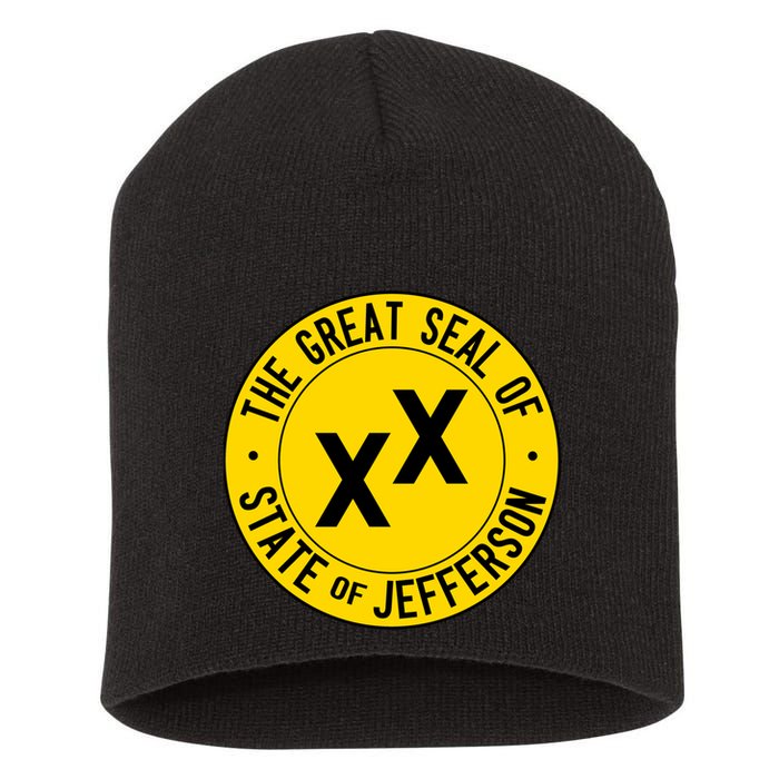 State Of Jefferson Short Acrylic Beanie