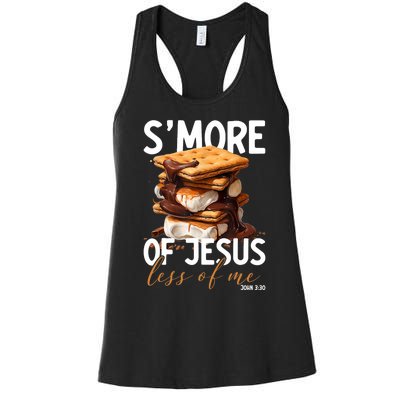 SMore Of Jesus Less Of Me Funny Christian Smore Women's Racerback Tank