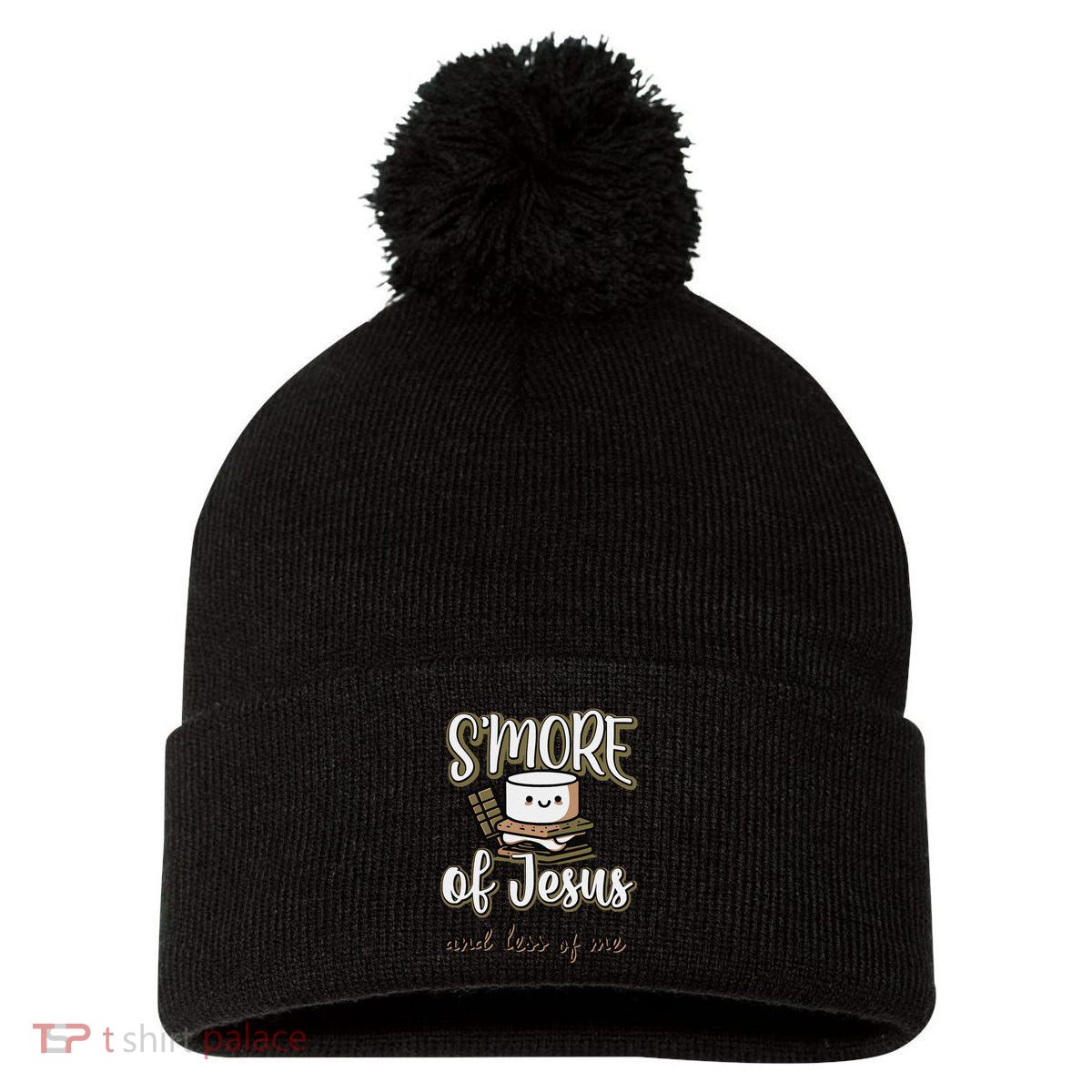SMore Of Jesus And Less Of Me Pom Pom 12in Knit Beanie