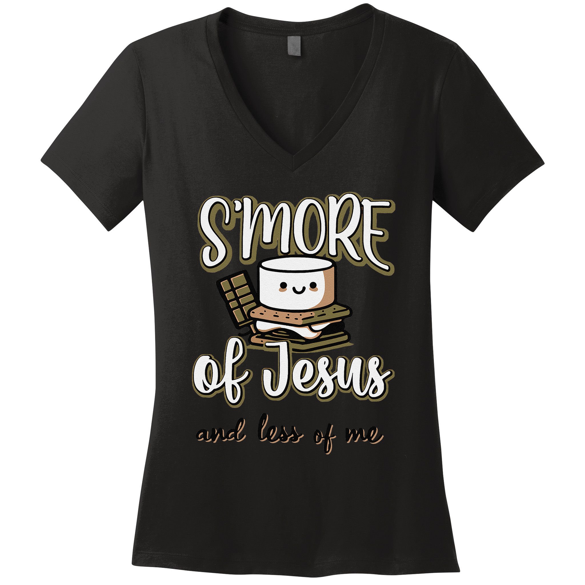 SMore Of Jesus And Less Of Me Women's V-Neck T-Shirt
