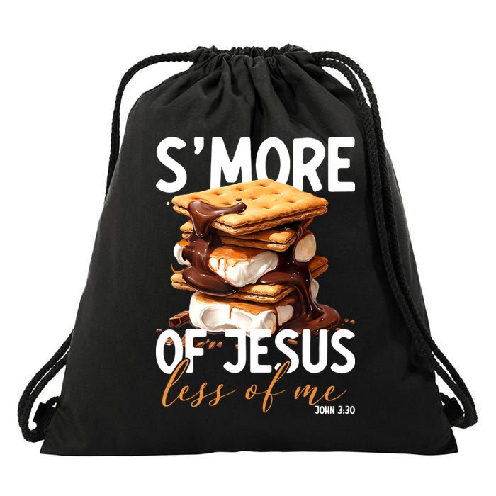 Smore Of Jesus Less Of Me Funny Christian Smore Gift Drawstring Bag