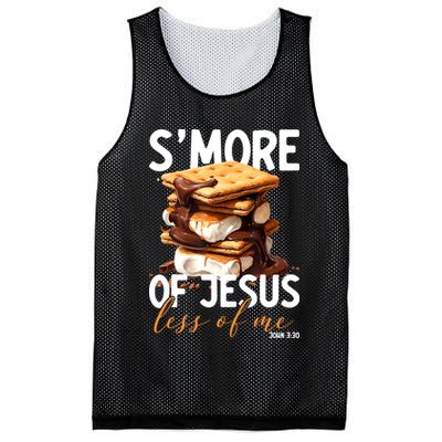 Smore Of Jesus Less Of Me Funny Christian Smore Gift Mesh Reversible Basketball Jersey Tank