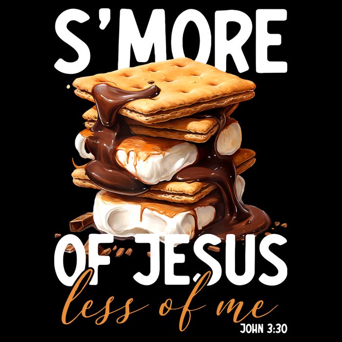Smore Of Jesus Less Of Me Funny Christian Smore Gift Cropped Pullover Crew