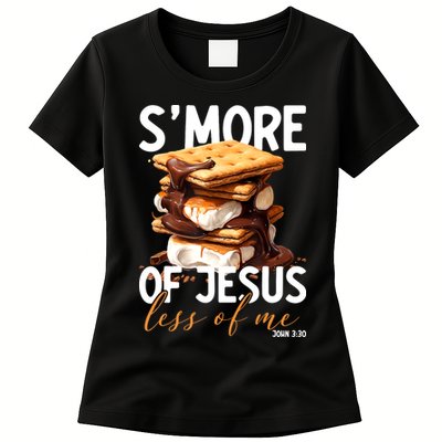 Smore Of Jesus Less Of Me Funny Christian Smore Gift Womens T-Shirt