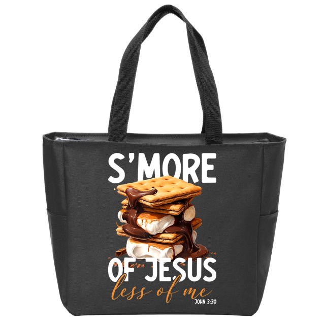 Smore Of Jesus Less Of Me Funny Christian Smore Gift Zip Tote Bag