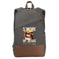 Smore Of Jesus Less Of Me Funny Christian Smore Gift Cotton Canvas Backpack