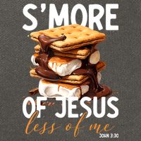 Smore Of Jesus Less Of Me Funny Christian Smore Gift Cotton Canvas Backpack