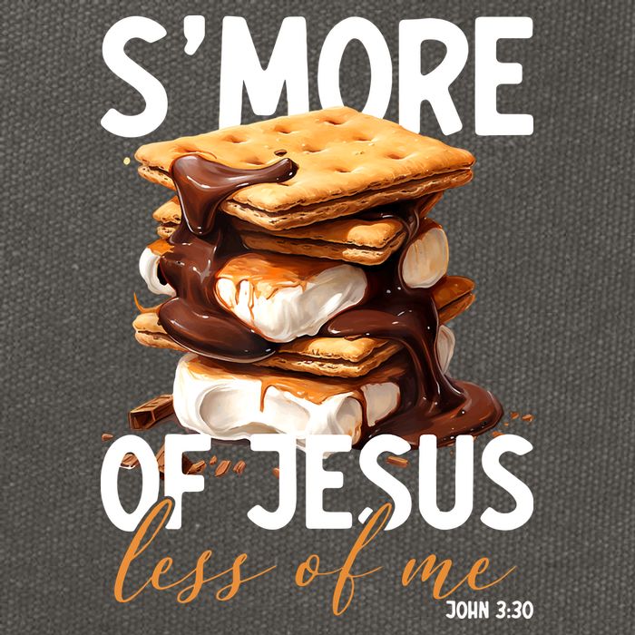 Smore Of Jesus Less Of Me Funny Christian Smore Gift Cotton Canvas Backpack