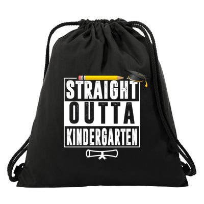 Straight Outta Kindergarten Drawstring Bag