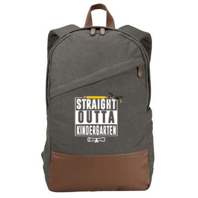 Straight Outta Kindergarten Cotton Canvas Backpack