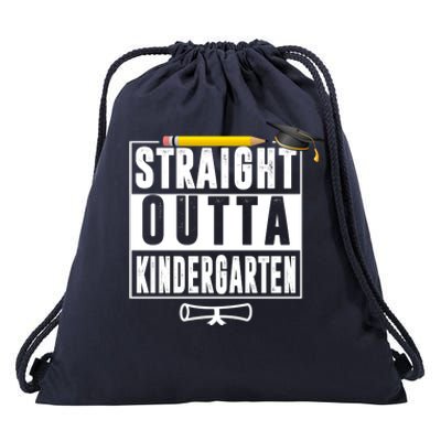 Straight Outta Kindergarten Drawstring Bag