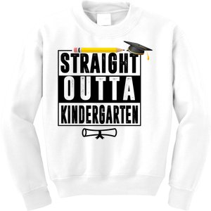 Straight Outta Kindergarten Kids Sweatshirt