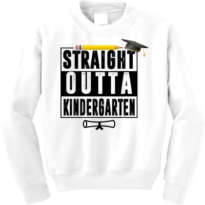 Straight Outta Kindergarten Kids Sweatshirt